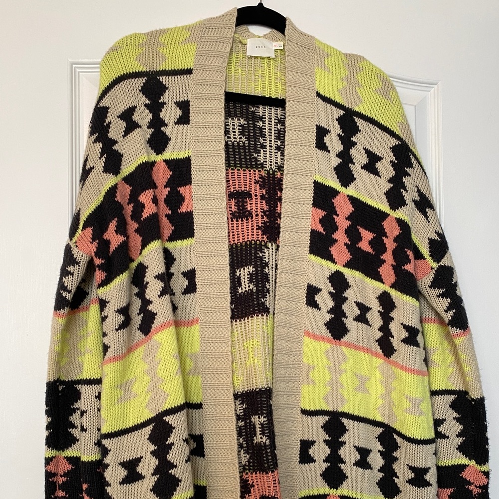 Chunky colorful cardigan
